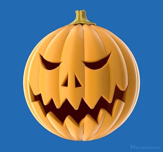 Carved Halloween pumpkin