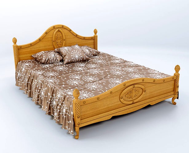 Wooden bed