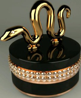Jewelry box snake Hangzhou 3D Model