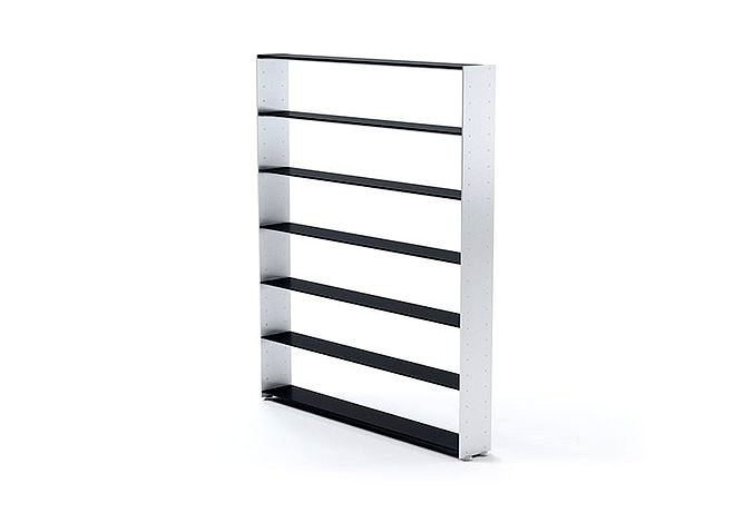 Slim Space Saver Black And Silver Shelf