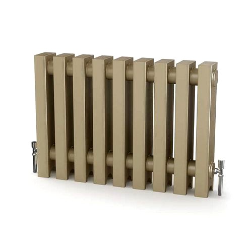 Grey Metal Radiator With Thermostat