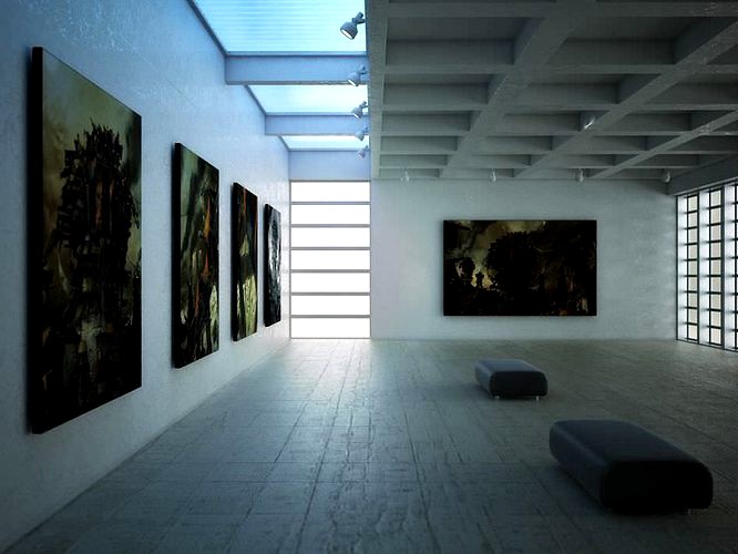 Art Gallery Scene