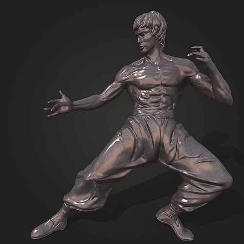 Bruce Lee Statue 3D model