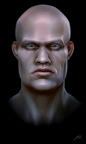 Human Stylized head bust base