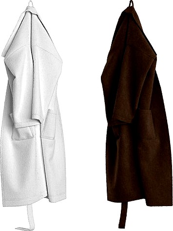 Bathrobe on hook