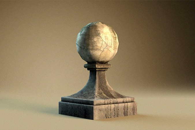 Stone ball finial