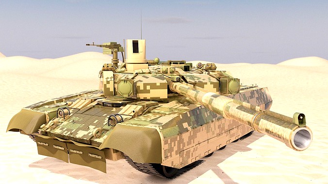 Tank Oplot M Main Battle Tank 3d Model