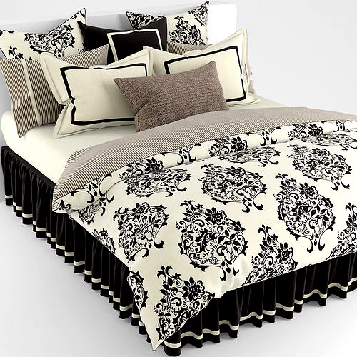 Bedclothes black and white