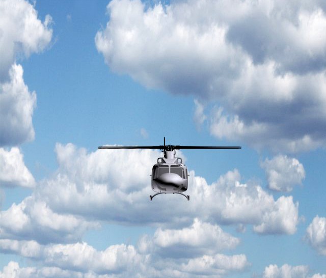 3D Civilian Helicopter Model 3D Model
