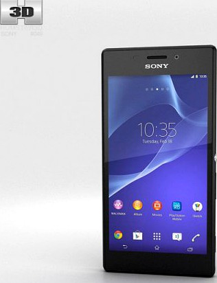 Sony Xperia M2 Black 3D Model