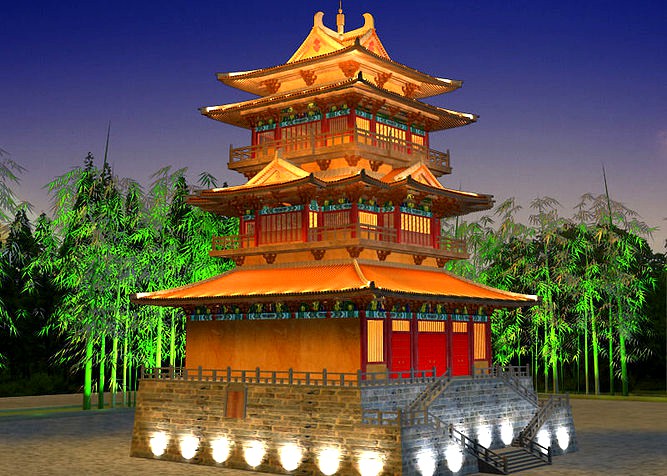 China Temple lighting 2