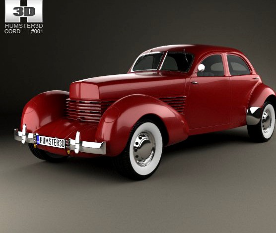Cord 810 Westchester sedan 1936 3D Model