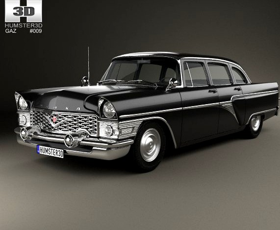 GAZ 13 Chaika 1959 3D Model