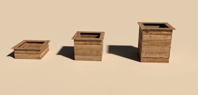 Wood planter