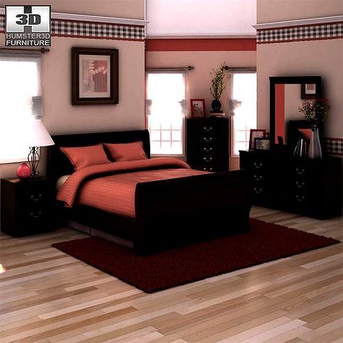 Ashley Huey Vineyard Sleigh Bedroom Set