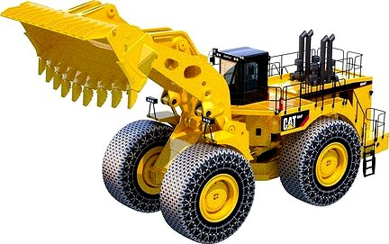 Wheel Loader 994F with chain protections
