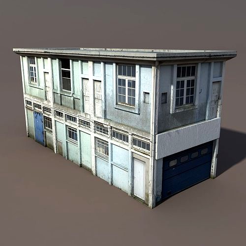 Derelict House Low poly 71