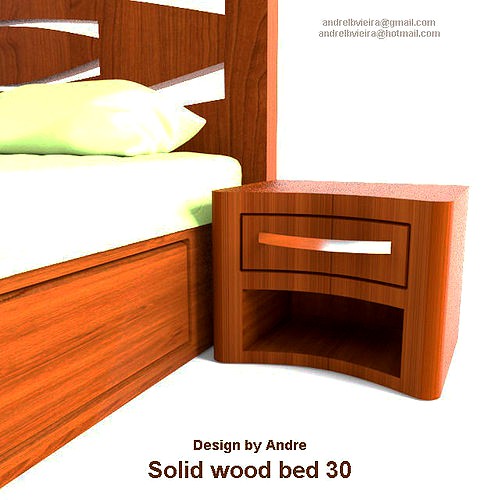 Solid Wood Bed 30 Collection