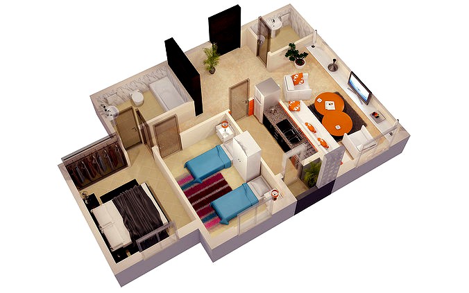 3d FLOOR PLAN