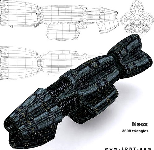 3DRT - Sci-Fi Norad Battleship - Neox