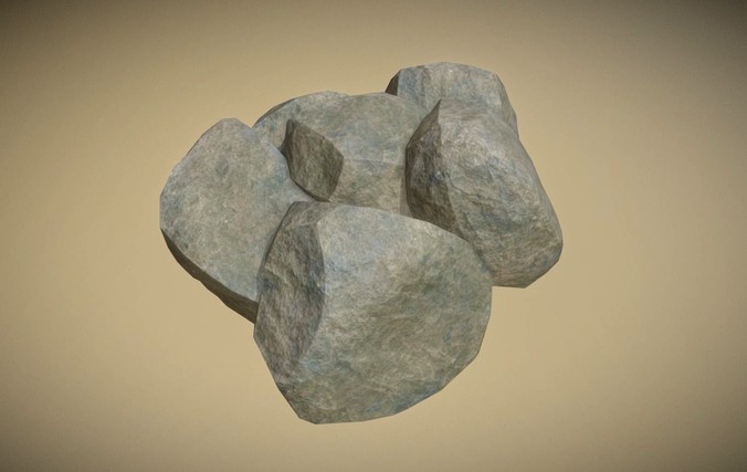 Realistic rock collection Game Ready Pbr