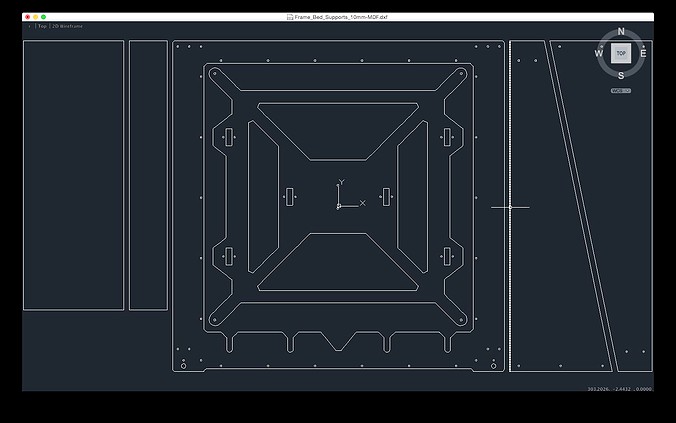 MIST-MGPRi3RW - A laser-cuttable frame for Mega Prusa i3 Reprap