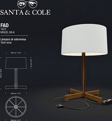 FAD  Santa and Cole  table lamp