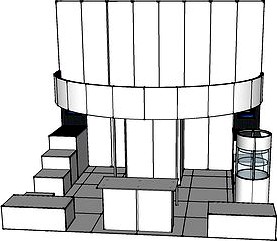 The exhibition portable T3 airframe big stand 21-2