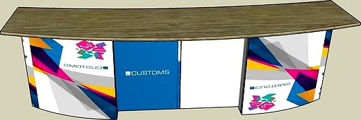 The exhibition portable T3 airframe reception table 37