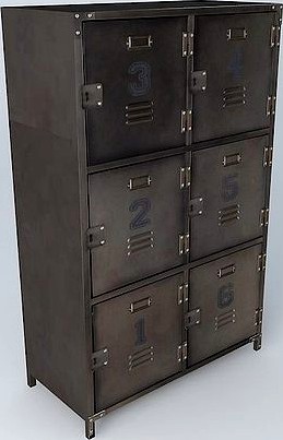 Cabinet undue ANDREWS 6 metal drawers houses the world