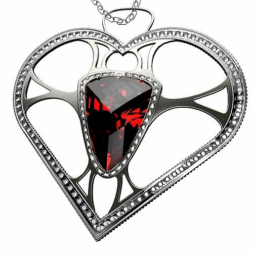 pendant jewel heart