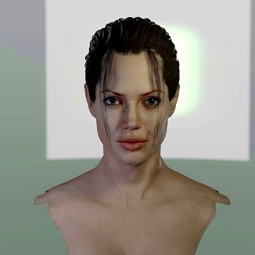 3d model Angelina Jolie head