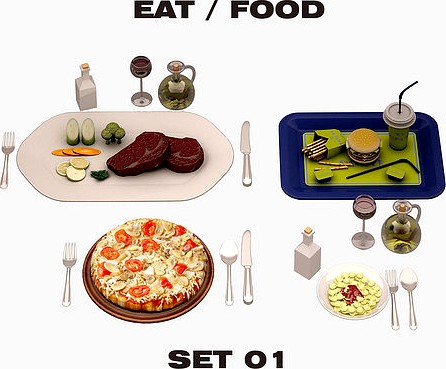 Eat Food Set 001