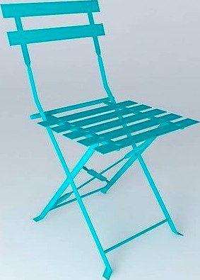 Confetti turquoise chair