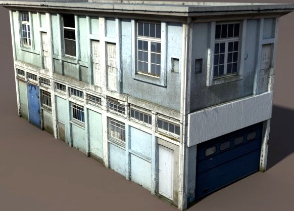 Derelict House Low poly 3d Model 3D Model