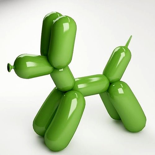 Balloon dog 03 green