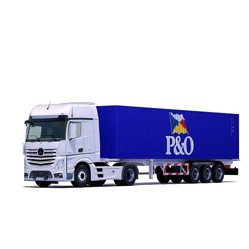 Actros MP4 with 10 Containers