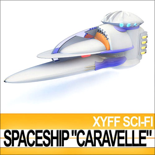 Xyff Sci-Fi Spaceship  Caravelle T25X12