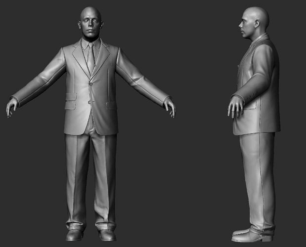suit zbrush raw file 3d model