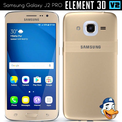 Samsung Galaxy J2 PRO for Element 3D