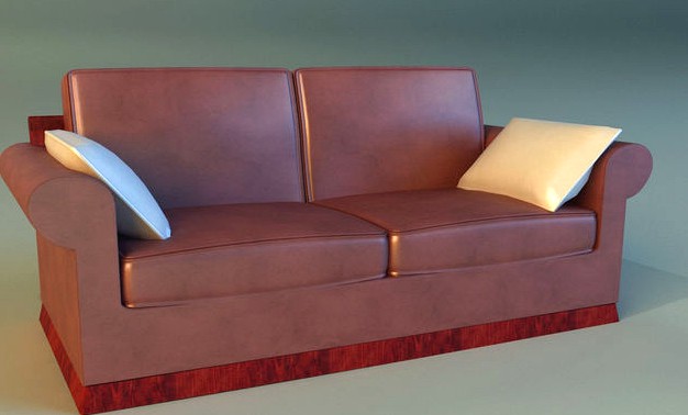 Sofa leather pillows