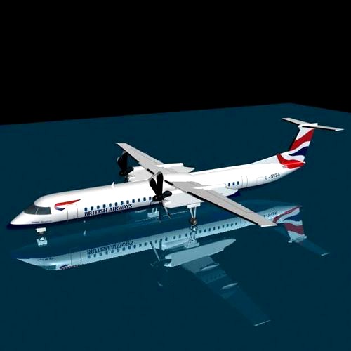 British Airways  dash 8-400