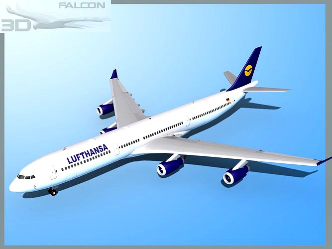 Falcon3D A340-600 Lufthansa