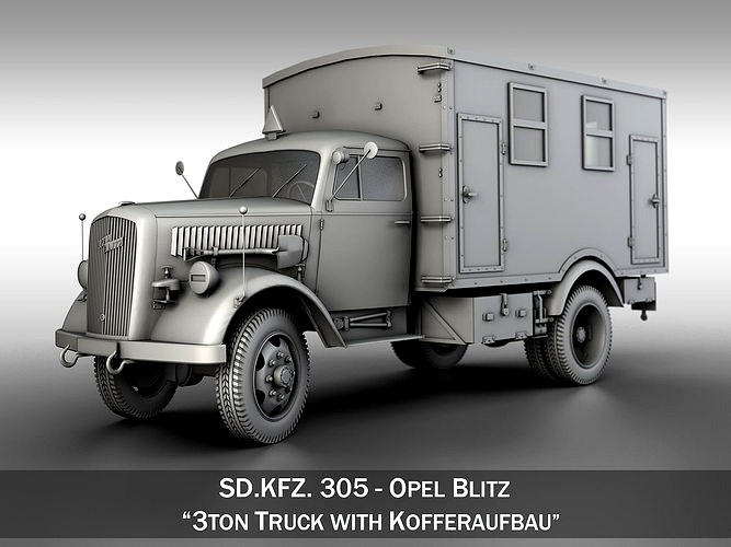 Opel Blitz - 3t  Truck with Kofferaufbau