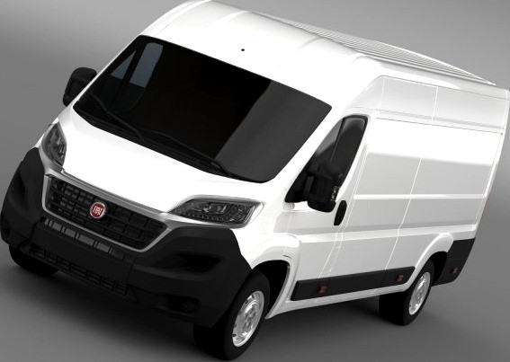 Fiat Ducato Van L4H2 2015 3D Model