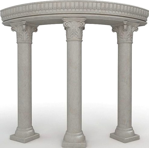3 Stone Columns