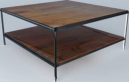 Square coffee table LUBERON houses the world