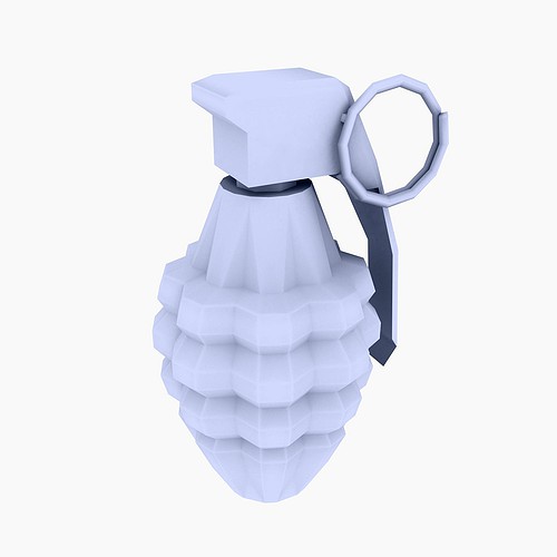 Hand Grenade low poly