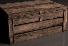 Wooden chest crate box