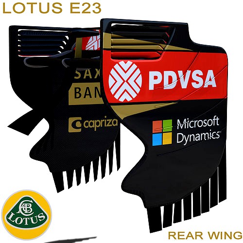 Lotus E23 Rear Wing